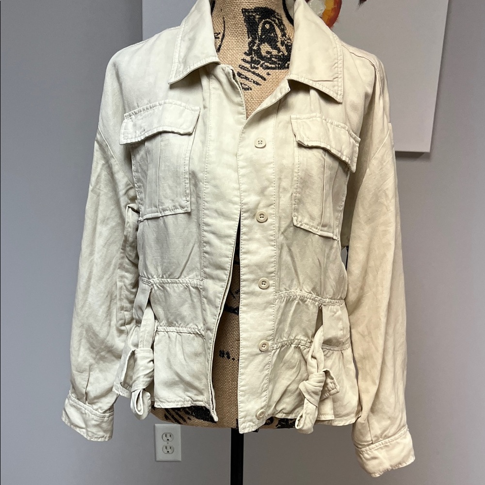 Women's Beige Utility Jacket
